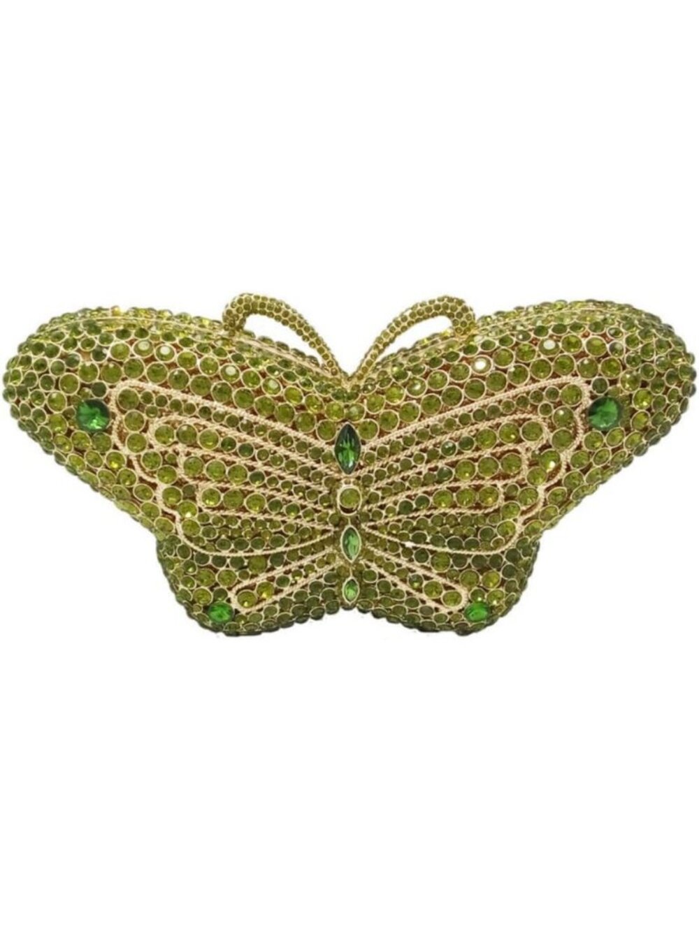 Glamorous Butterfly Crystal Clutch Bag for Women | Evening & Bridal Rhinestone